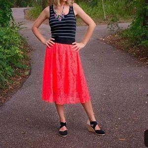 LuLaRoe Lola lace skirt